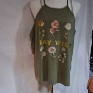Olive Green Tank Top XXL